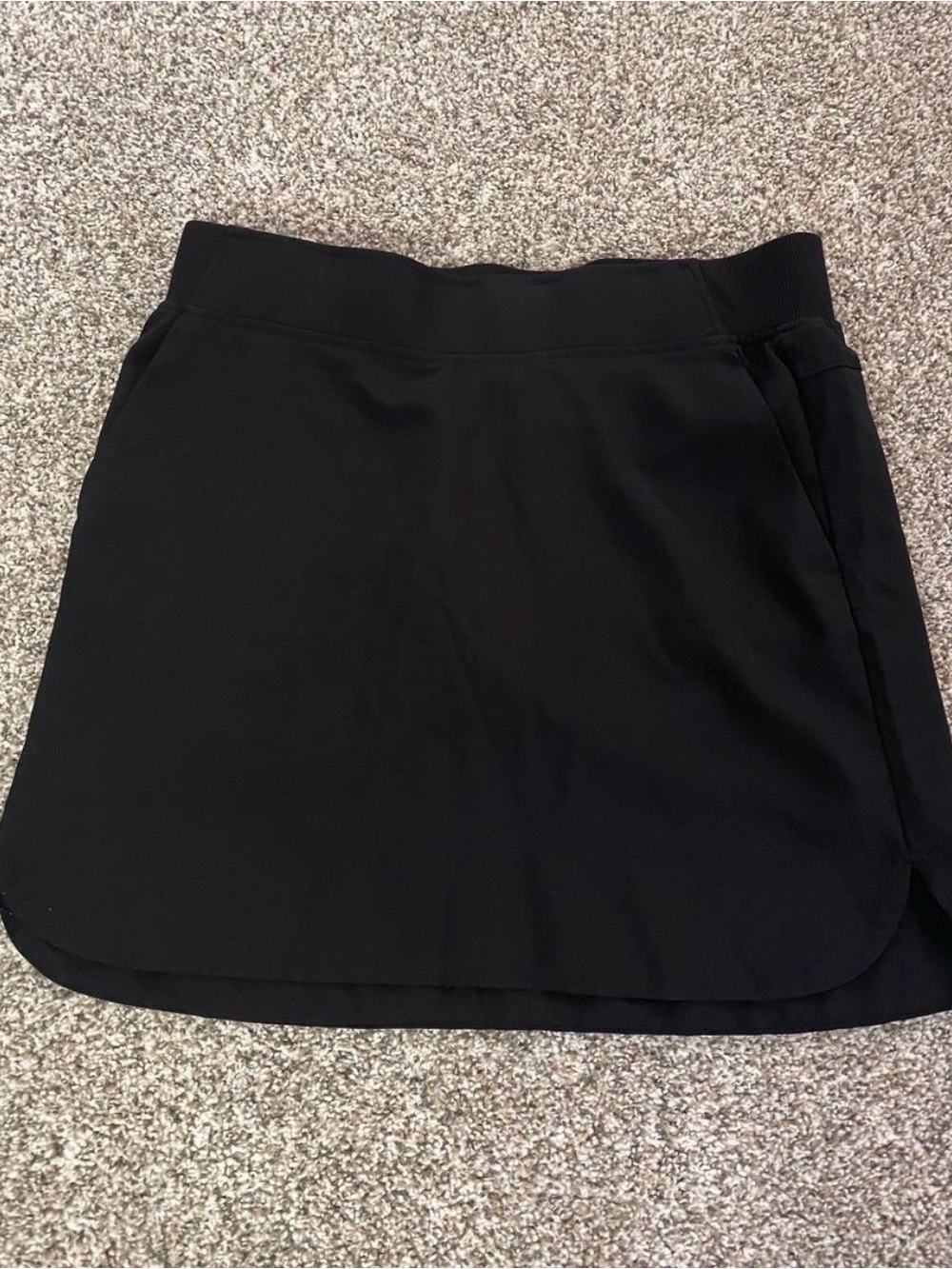 Black Women's Active Mini Skort with Waistband